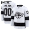 Børn NHL Los Angeles Kings Trøje Tilpasset 2024-25 Fanatics Premium Hvid Udebane